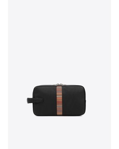 Paul Smith Leather Toiletry Pouch - White
