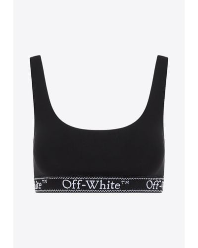 Off-White c/o Virgil Abloh Logo Band Bra - Black