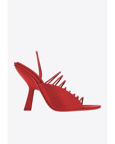 Ferragamo Altaire 105 Leather Sandals - Red