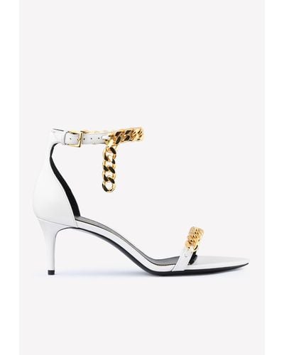 Tom Ford Chain 55 Leather Sandals - White