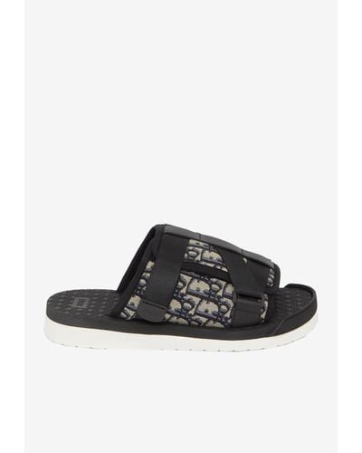 Dior Logo Alpha Sandals - Black