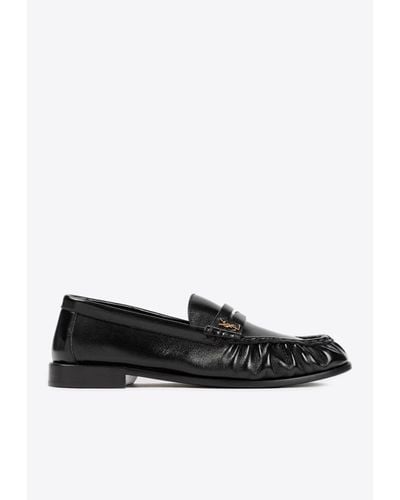 Saint Laurent Penny Loafers - White