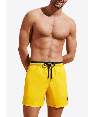 Vilebrequin Moka Bi-Color Swim Shorts - Yellow