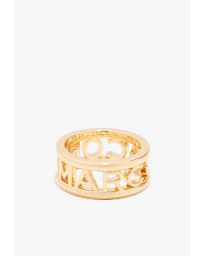 Marc Jacobs Monogram Ring - Metallic