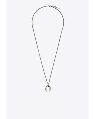 Alexander McQueen Charm Pendant Necklace - White