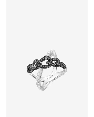 YEPREM Strada 18-Karat Ring With Diamonds - White