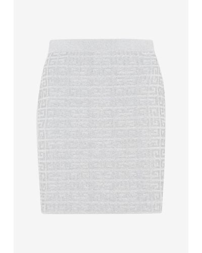 Givenchy Logo Monogram Mini Skirt - White