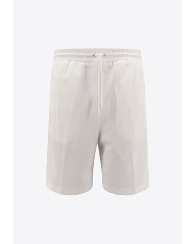 Gucci Gg Patch Bermuda Shorts - White