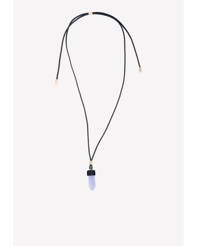 Chloé Jemma Leather Cord Necklace - Blue