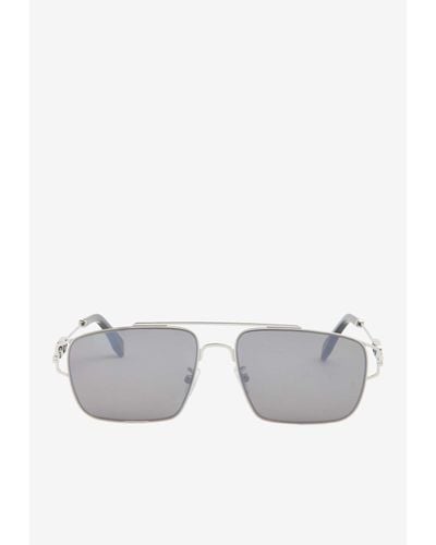 Fendi O'Lock Square Sunglasses - Gray