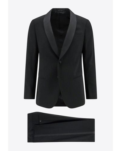Giorgio Armani Soho Line Single-Breasted Tuxedo Suit - Black