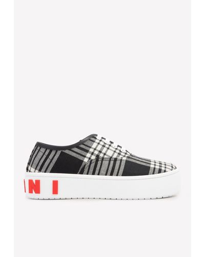 Marni Lace-up Paw Sneakers - Multicolor
