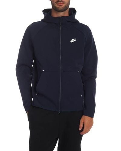 Nike Tech Fleece Sweatshirt In Blue for Men - Lyst