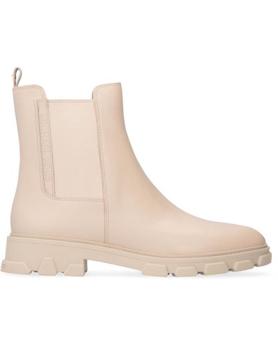 MICHAEL Michael Kors Ridley Leather Chelsea Boots in Beige (Natural) - Lyst