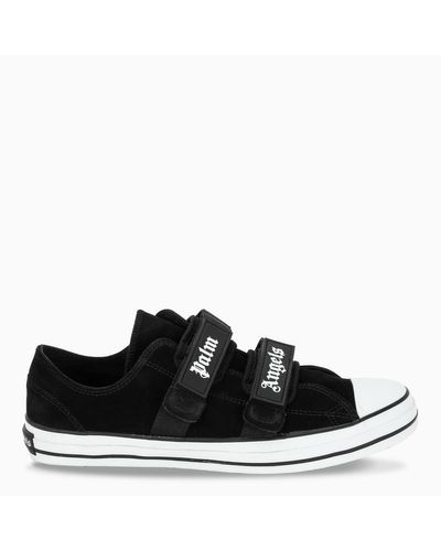 palm angels black logo vulcanized sneakers