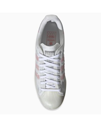 adidas Originals Lace /pink Superstar Futureshell Sneakers in White for Men  - Lyst