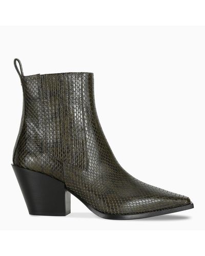 Stivaletto Kate in pelle effetto serpenteAeyde in Gomma di colore Verde |  Lyst