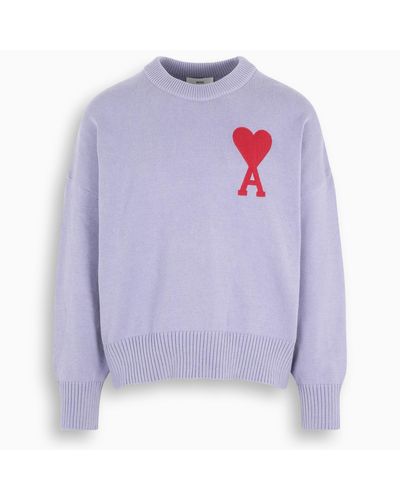 ami purple sweatshirt