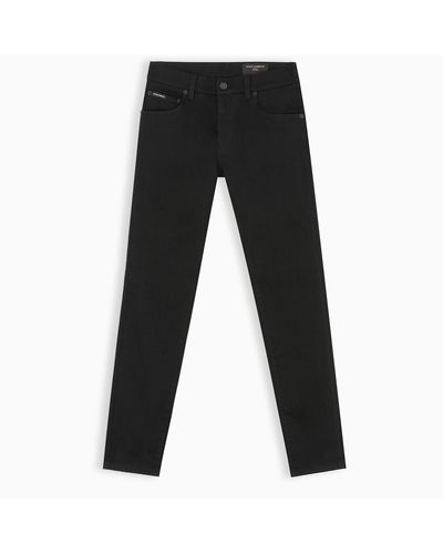 Dolce & Gabbana Denim Black Skinny Jeans for Men - Lyst
