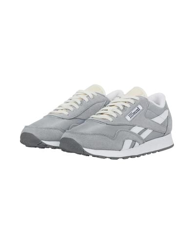 Reebok classic shop nylon platinum jetblue