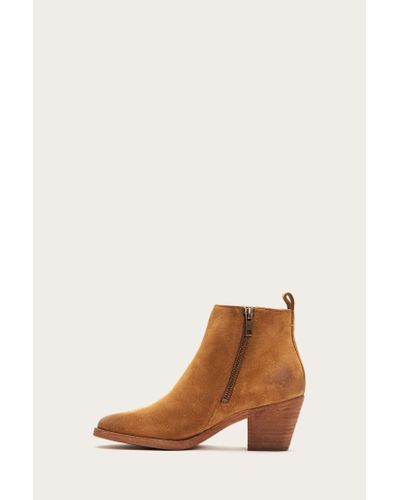 Frye Leather Alton Chelsea in Brown - Lyst