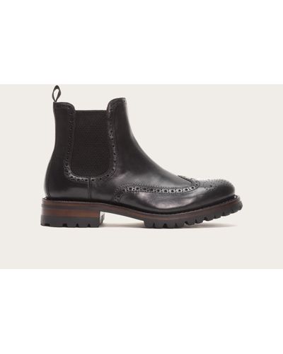 frye george lug brogue chelsea boot