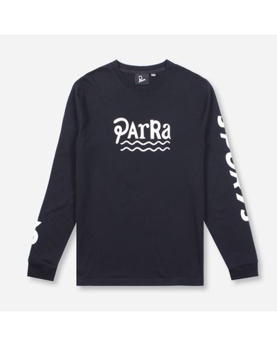 by Parra Sportsface Long Sleeved T-shirt in Black (Blue) for Men - Lyst