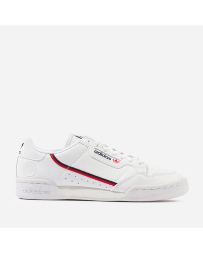 adidas Originals Rubber Continental 80 Vegan Heren in White/Red/Blue  (White) for Men - Lyst