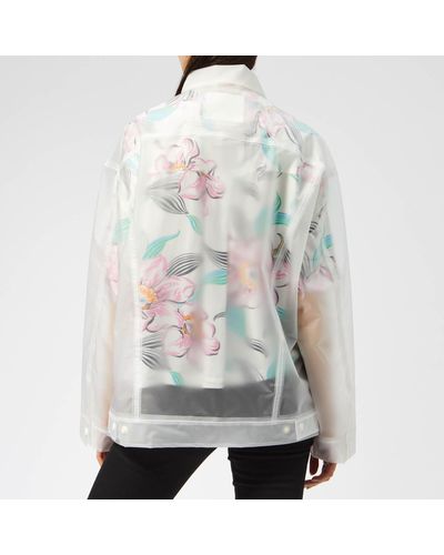 clear baggy trucker jacket