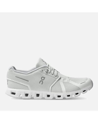 On Shoes Cloud 5 Mesh Running Sneakers - Gray