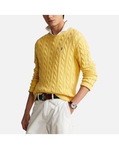 Polo Ralph Lauren Cotton Cable Sweater - Yellow