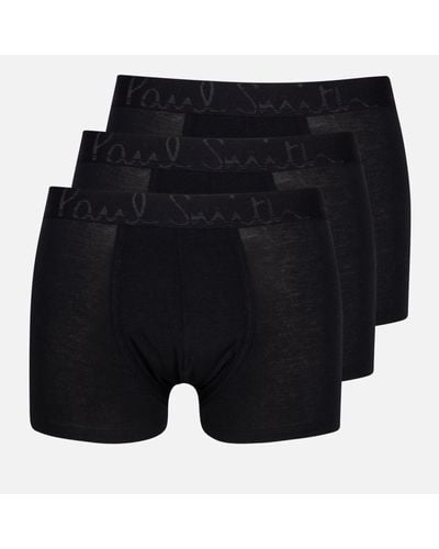Paul Smith Three Pack Stretch-Modal Boxer Shorts - Blue