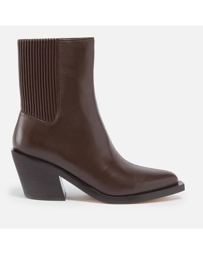 COACH Prestyn Leather Boots - Brown