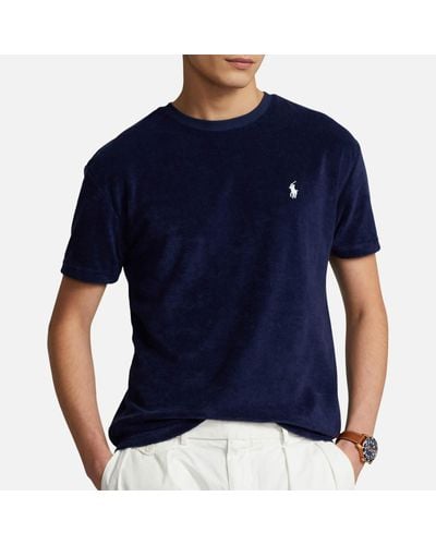 Polo Ralph Lauren Cotton Terry T-Shirt - Blue
