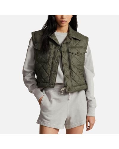 Polo Ralph Lauren Quilted Patch-pocket Recycled Nylon Jacket - Green