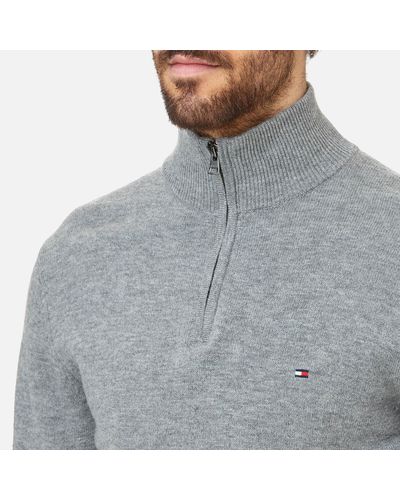 tommy hilfiger zip neck jumper
