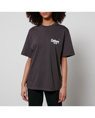 Carhartt Spree Graphic Cotton T-shirt - Black
