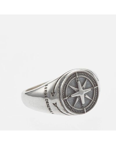 Serge Denimes Napolean Sterling Ring - Gray