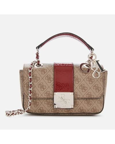 guess city logo bag