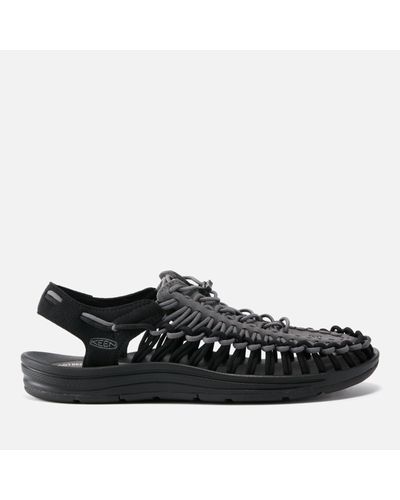 Keen Uneek Cord And Suede Sandals - Black
