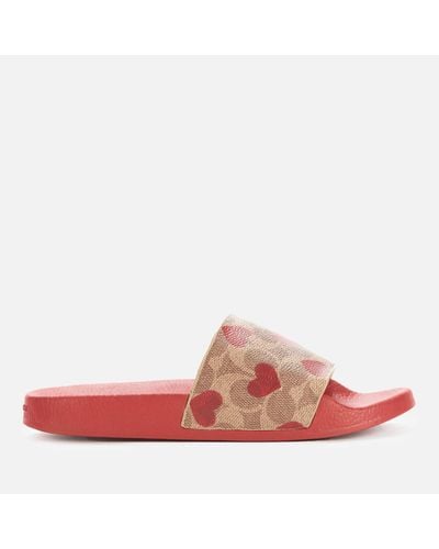 COACH Udele Slide Sandals - Pink