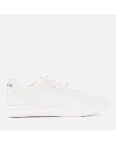 COACH Lowline Leather Low Top Sneakers - White