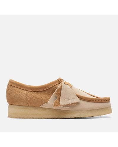 Clarks Wallabee Suede Shoes - Brown