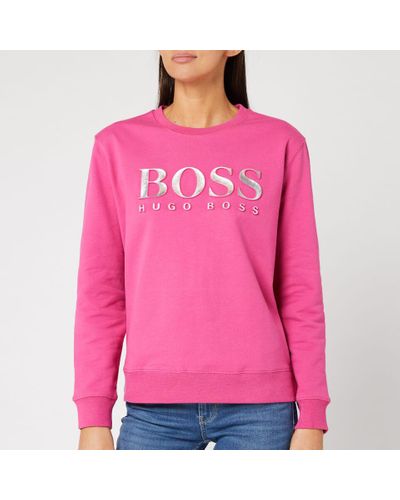 hugo boss pink sweatshirt