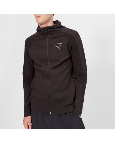 PUMA Synthetic Pace Evoknit Move Hoody in Black for Men - Lyst