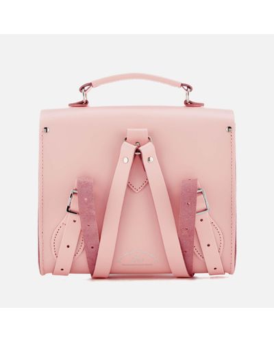 pink satchel backpack