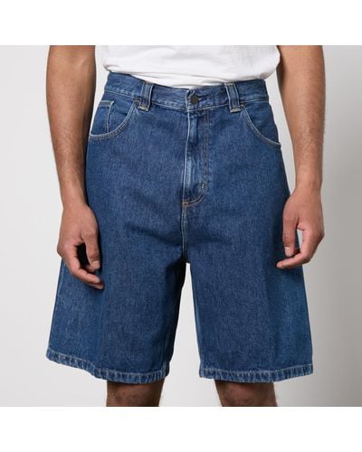 Carhartt Brandon Denim Loose-fit Shorts - Blue