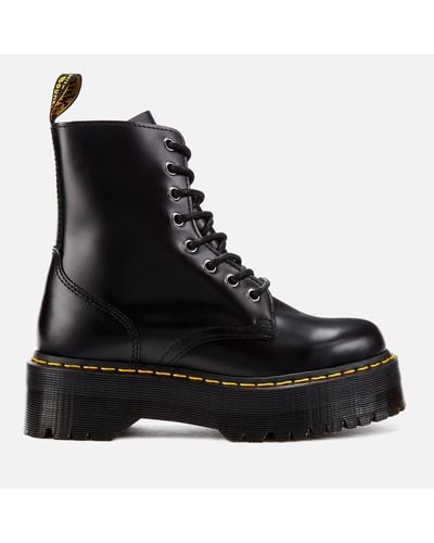 Dr. Martens 1460 Women's Smooth Leather Lace Up Boots Black