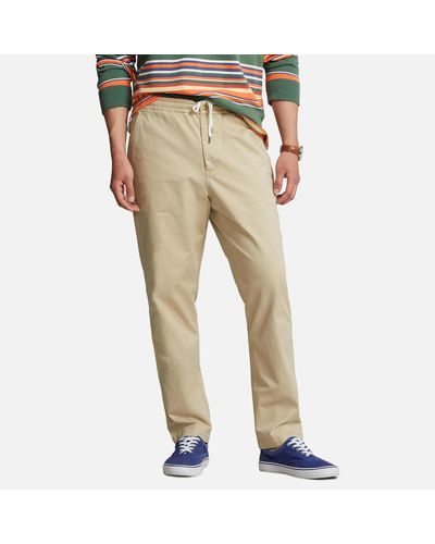 Polo Ralph Lauren Prepster Stretch Cotton-blend Trousers - Natural