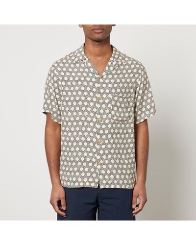 Portuguese Flannel Select Printed Cotton Shirt - Gray